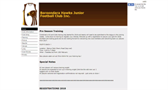 Desktop Screenshot of boroondarahawks.com.au