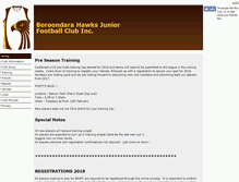 Tablet Screenshot of boroondarahawks.com.au